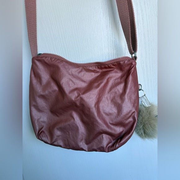 Kipling Crossbody Mauve Pink | Lightweight Multi-Zip Bag - Picture 5 of 5